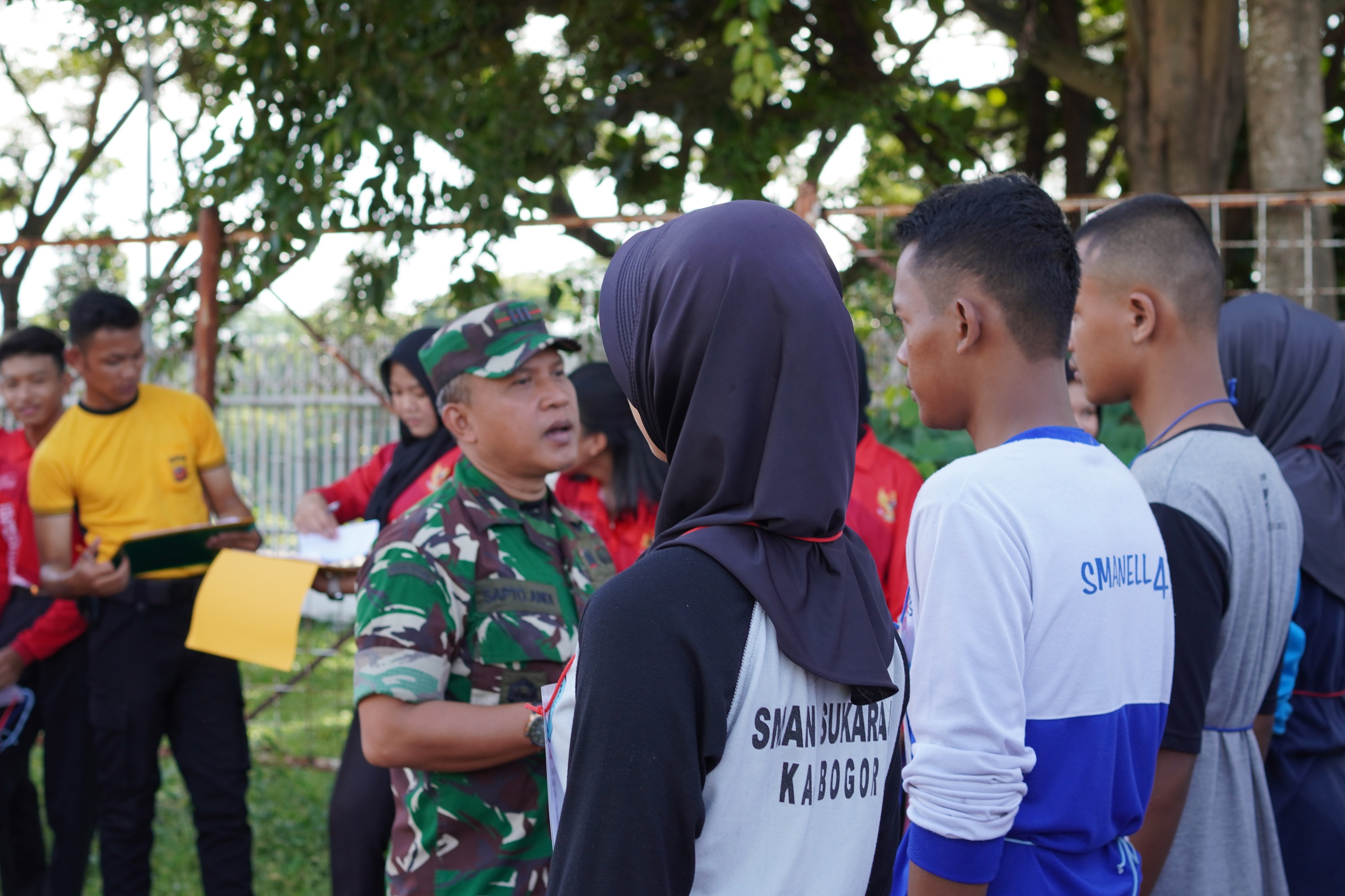 Semangat para calon anggota Pasukan Pengibar Bendera Pusaka (Paskibraka) Tahun 2025 membara dalam pelaksanaan Seleksi Samapta