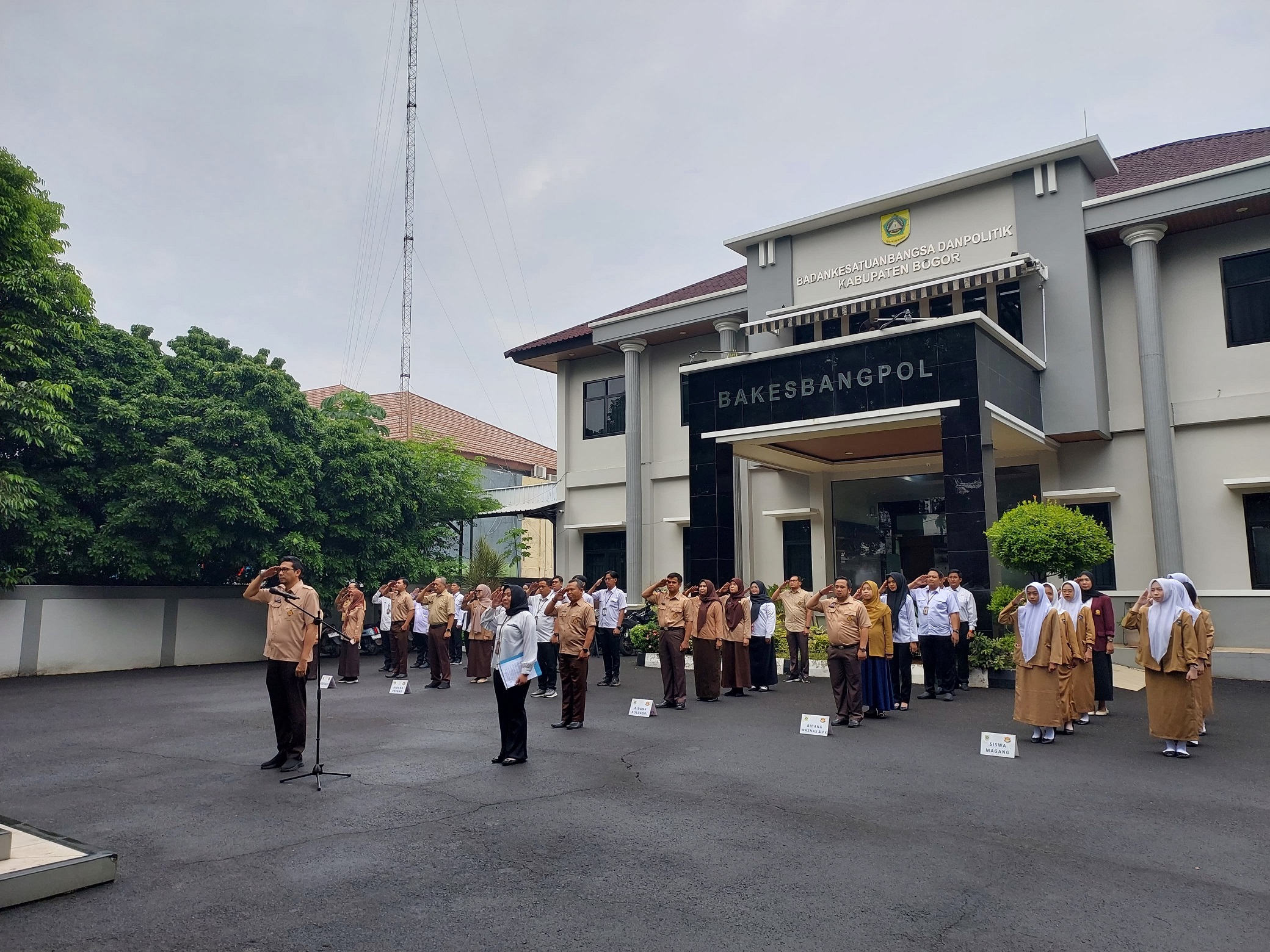 Apel Pagi Badan Kesatuan Bangsa dan Politik Kabupaten Bogor