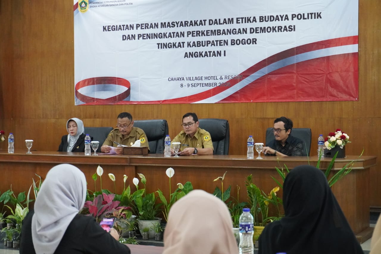 PERAN MASYARAKAT DALAM ETIKA BUDAYA POLITIK DAN PENINGKATAN PERKEMBANGAN DEMOKRASI TINGKAT KABUPATEN BOGOR TAHUN 2025 ANGKATAN I