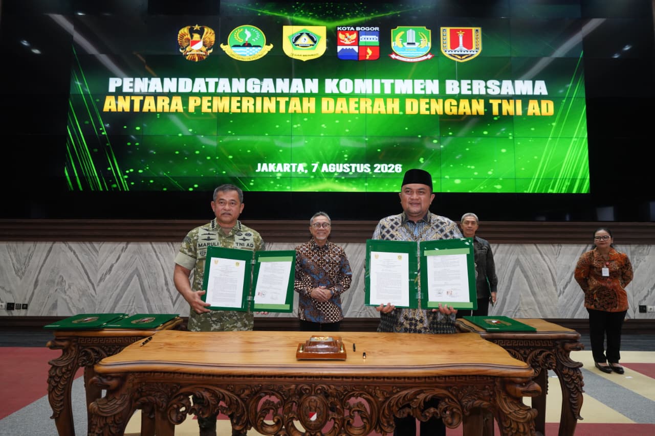 Bupati Bogor Rudy Susmanto Tandatangani PKS Pengelolaan Sampah Bersama Pemkot Bogor, Percepat Pengolahan Sampah Menjadi Energi
