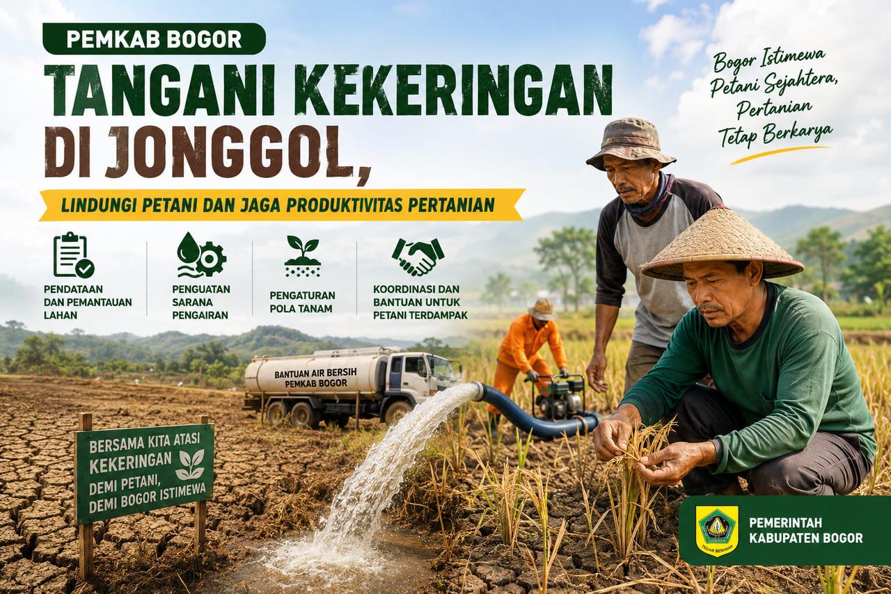 Pemkab Bogor Tangani Kekeringan di Jonggol, Lindungi Petani dan Jaga Produktivitas Pertanian