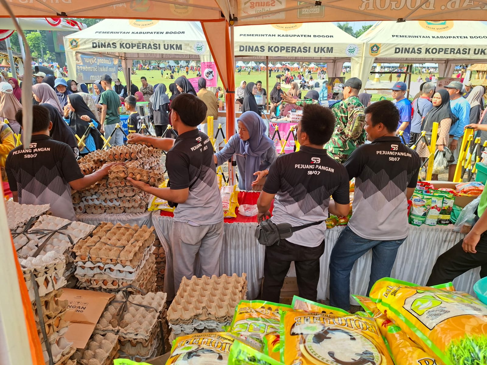 GPM Hadir di CFD Tegar Beriman, Masyarakat Buru Kebutuhan Pokok Murah