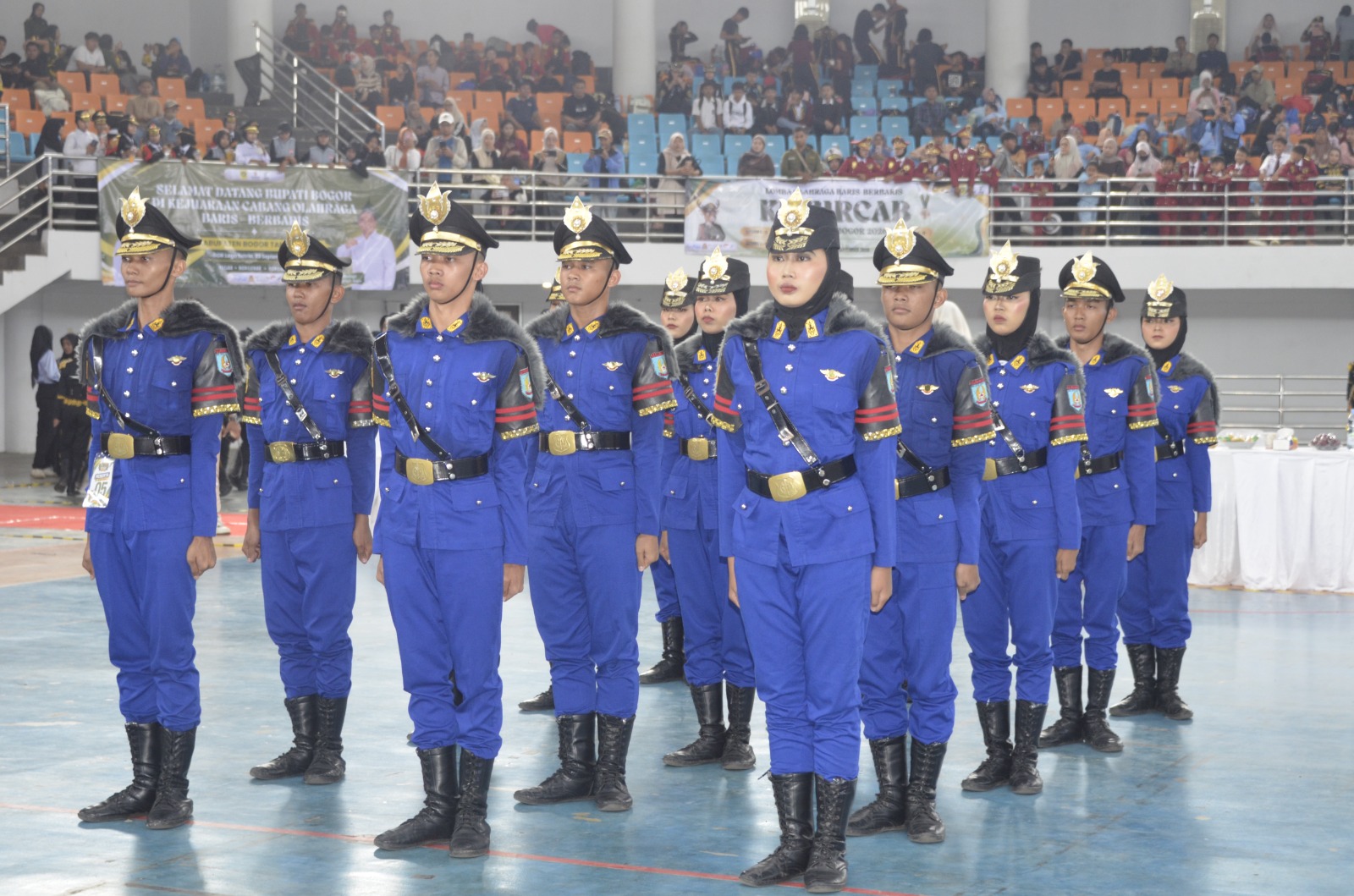 Perdana, Pemkab Bogor Dorong Generasi Muda Berprestasi Lewat Kejuaraan Olahraga Baris-Berbaris