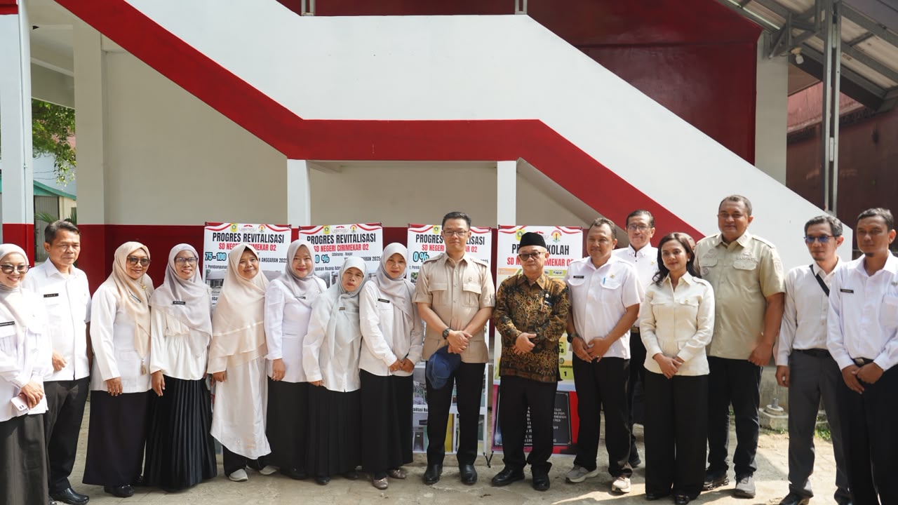 Rudy Susmanto Sambut Kunjungan Menko PMK, Tinjau Pembelajaran dan Program MBG di SDN Cirimekar