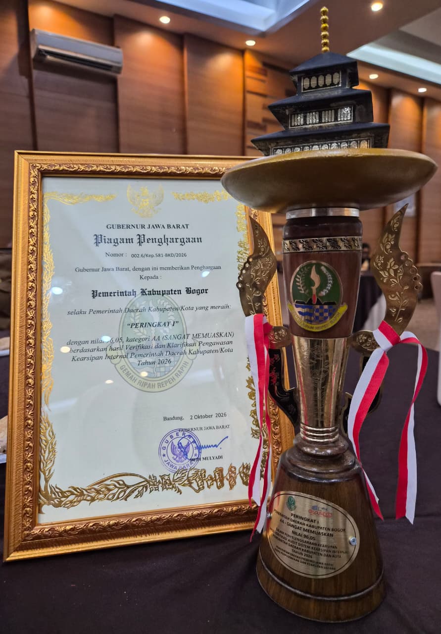 Pemkab Bogor Berhasil Sabet Terbaik 1 Tingkat Jawa Barat Audit Sistem Kearsipan Internal 2026