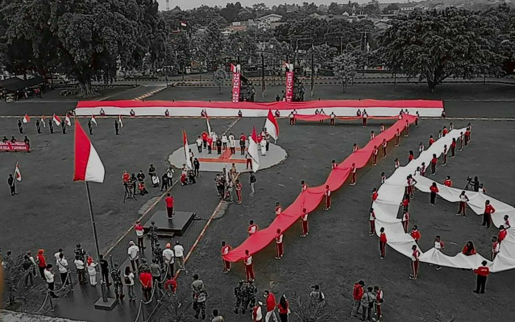 Pelaksanaan penutupan Festival Merah Putih