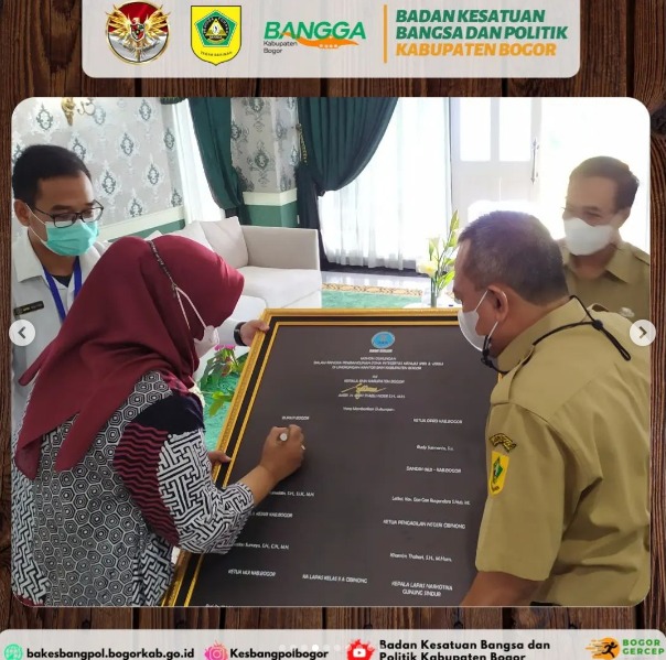 Audiensi dengan bupati bogor terkait program P4GN dan desa bersih narkoba (DESA BERSINAR) di Kab. Bogor.