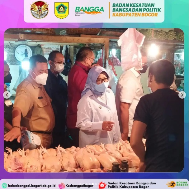 Kunjungan Kerja KOMISI VI DPR RI dan DIRJEN KEMENDAG RI di Pasar Cibinong