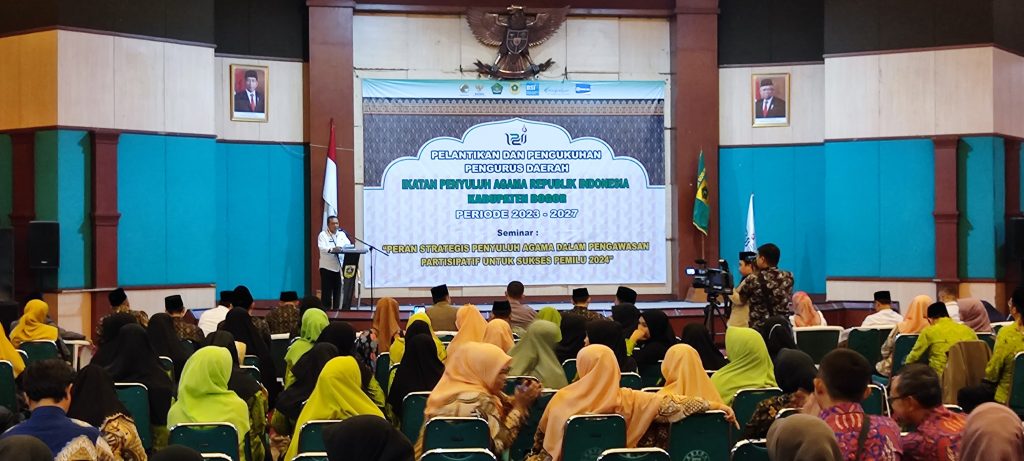 Pelantikan dan Pengukuhan Pengurus Daerah Ikatan Penyuluh Agama Republik Indonesia Kabupaten Bogor Periode 2023- 2027.